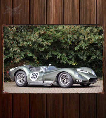Металлическая табличка Lister-Corvette Race Car (BHL127)